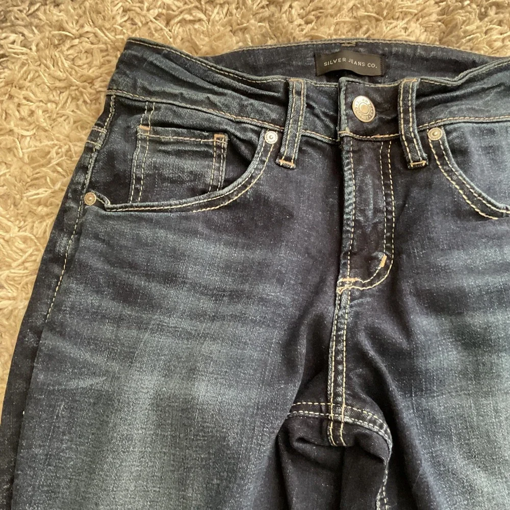 Silver Jeans Co Boyfriend Dark Wash Denim Jeans W25 L29 L27101ECF485